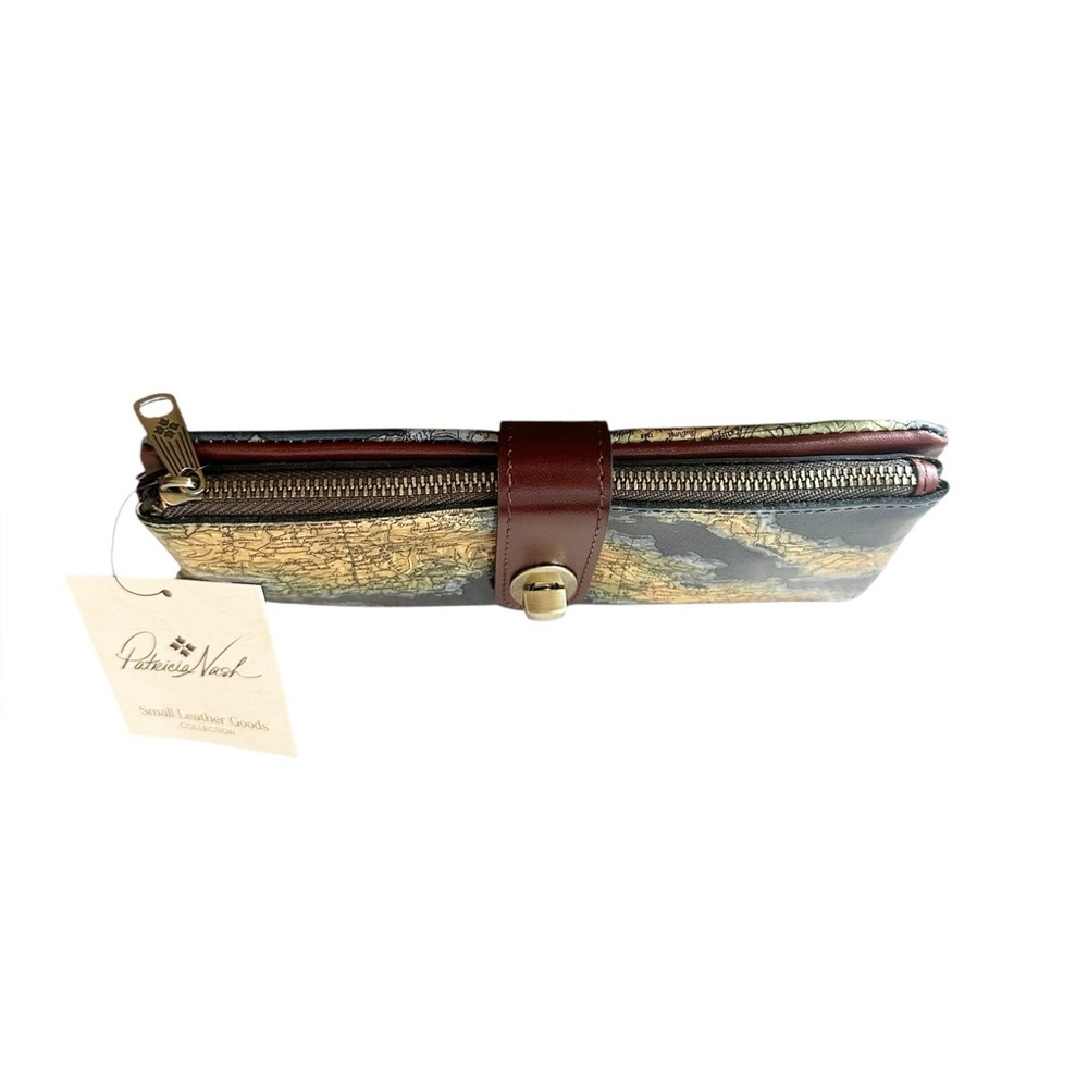 Patricia Nash Leather Annesley Wristlet Wallet. - Picture 6 of 10